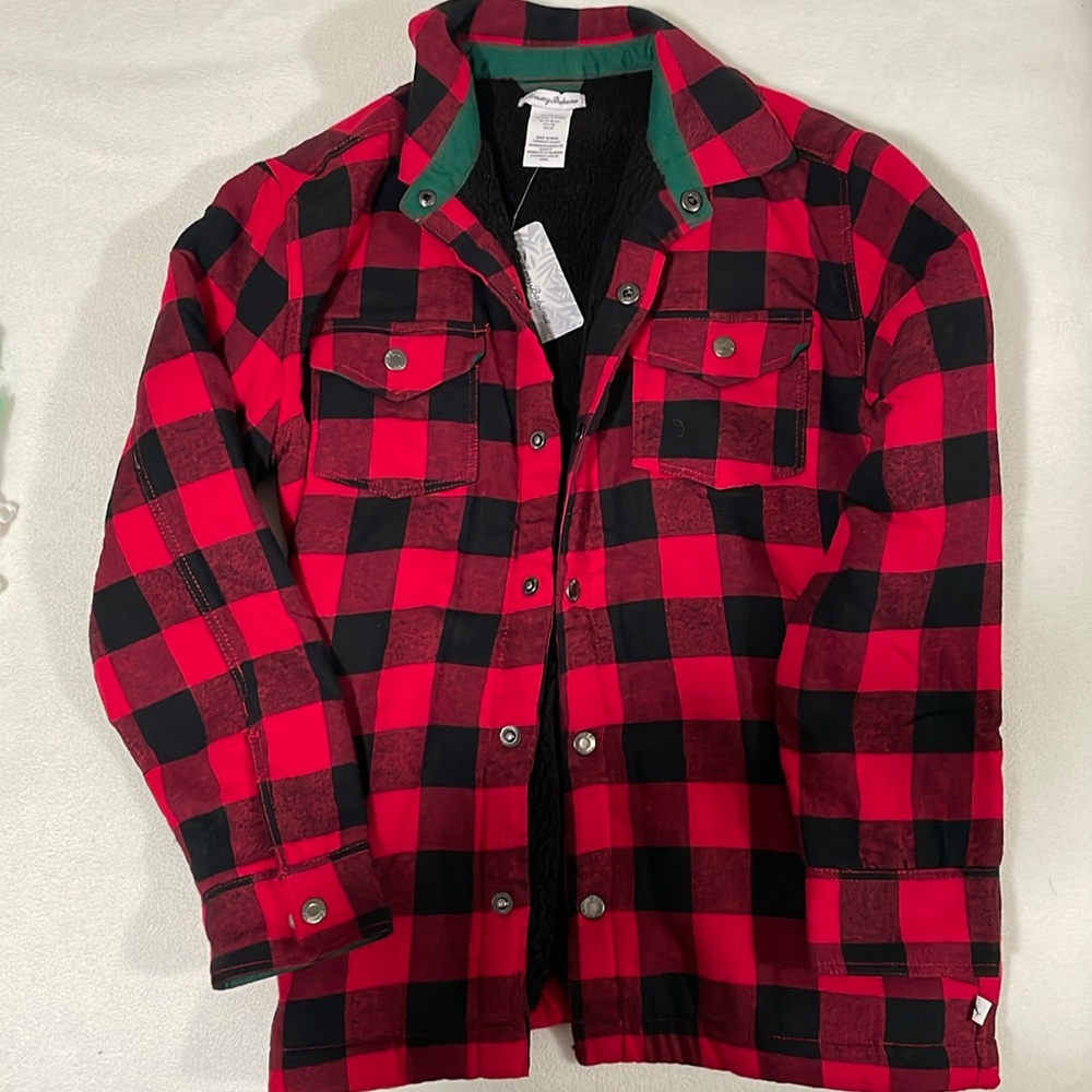 Brand new Tommy Bahama Sherpa lined flannel